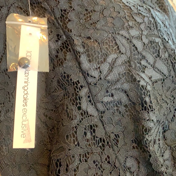 Aqua Puff Sleeve Black Lace Top Size XS - Picture 5 of 5